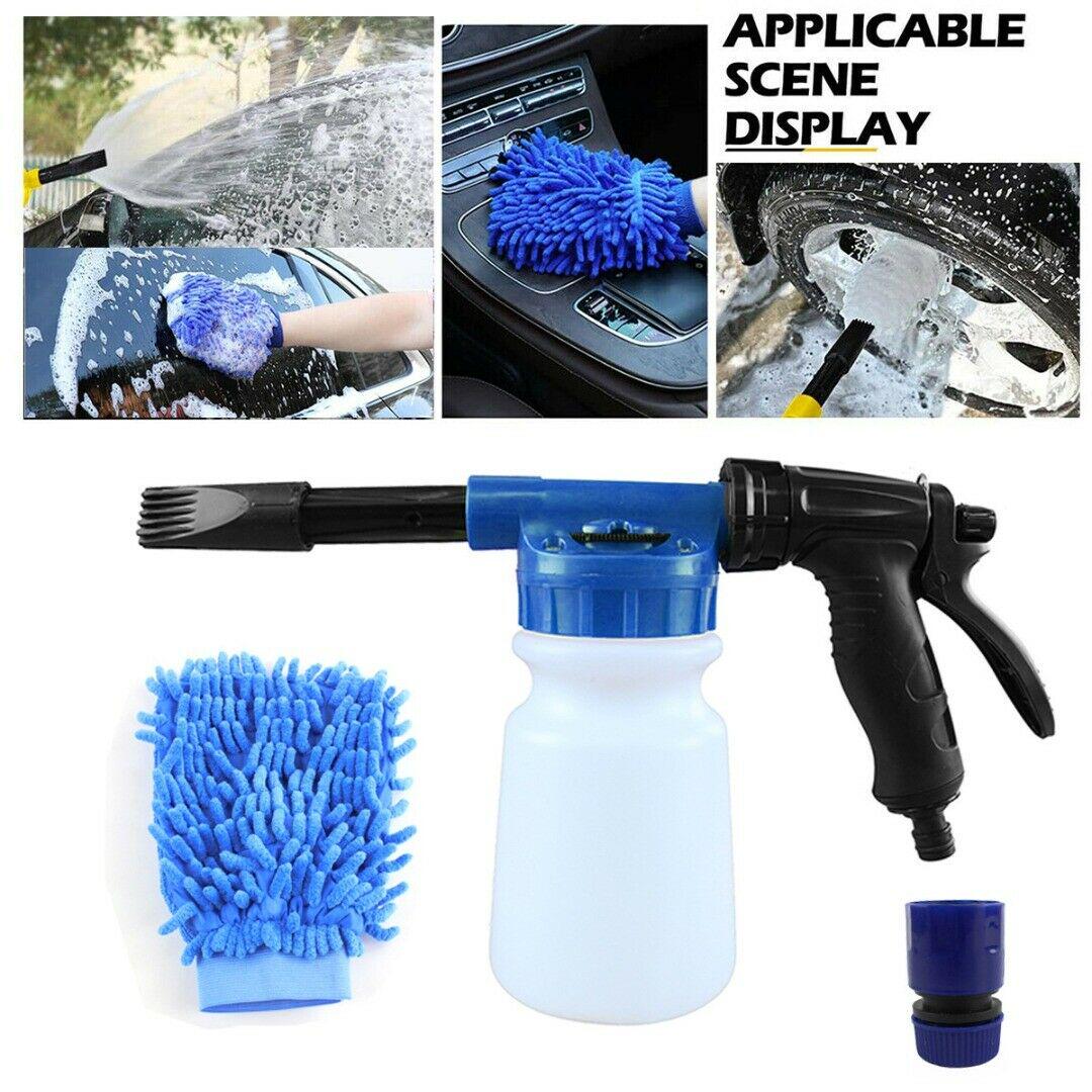 1000ML Snow Foam Cannon Lance Washer Car Wash Gun Garden Hose Quick Connector