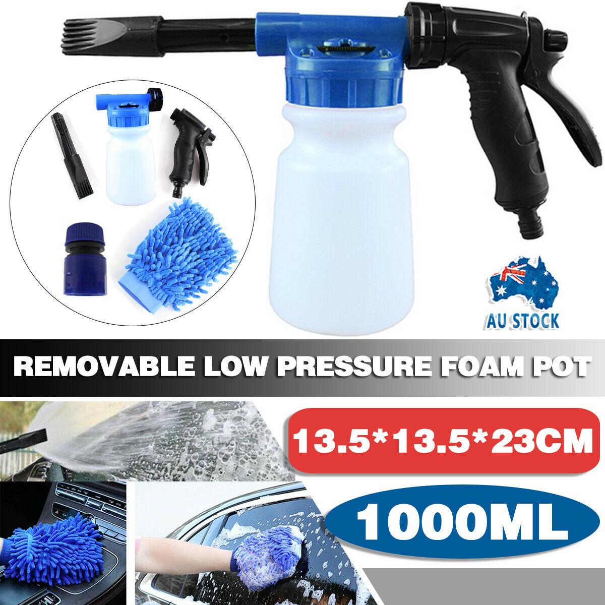 1000ML Snow Foam Cannon Lance Washer Car Wash Gun Garden Hose Quick Connector