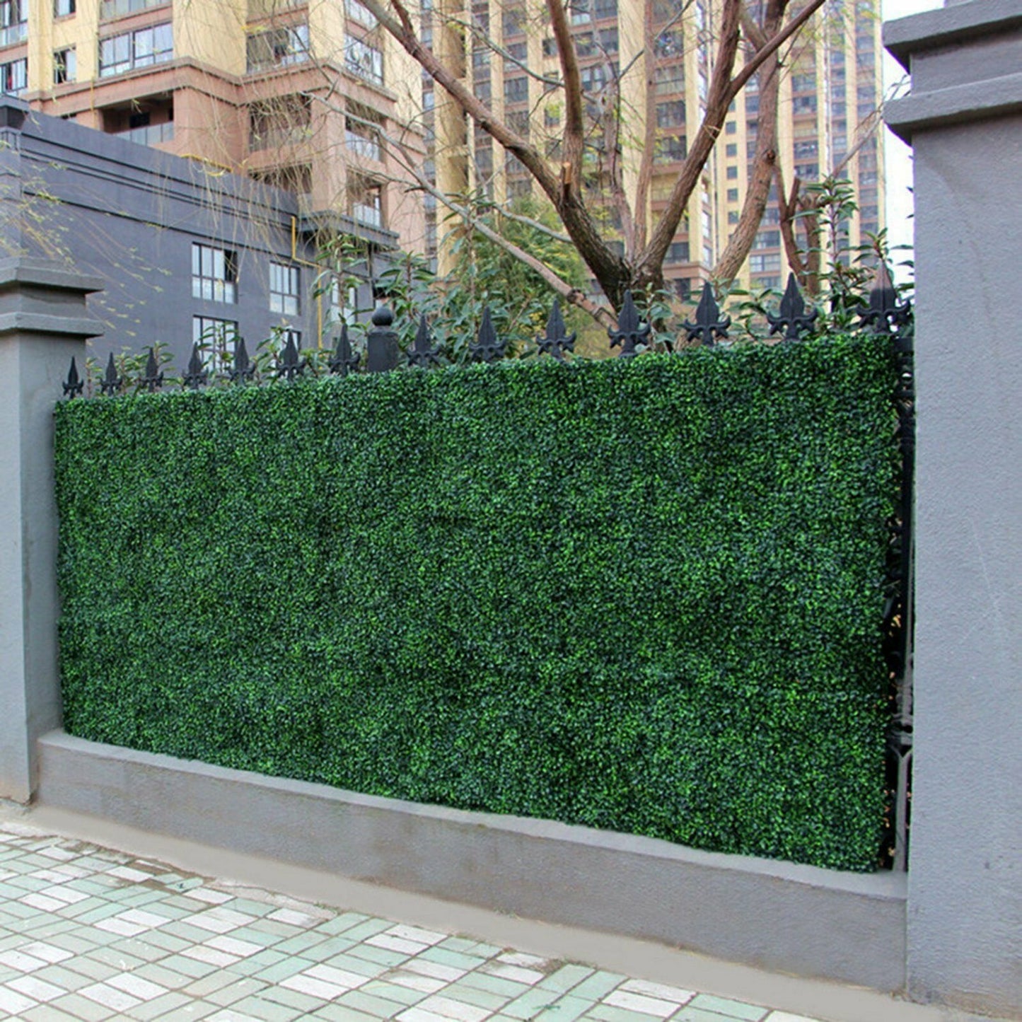 10 Artificial Plant Wall Panels Grass Hedge Fake Vertical Garden