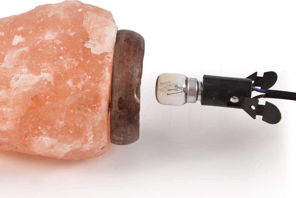 1-2 Kg Himalayan Salt Lamp Rock Crystal Natural Light Dimmer Switch Cord Globes