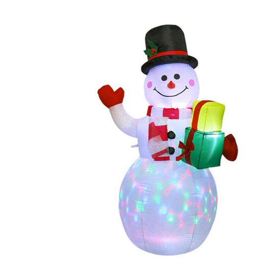 1.5M Christmas Inflatable LED Light Up Snowman Decoration