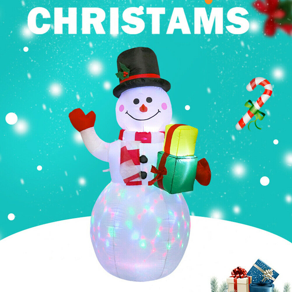 1.5M Christmas Inflatable LED Light Up Snowman Decoration