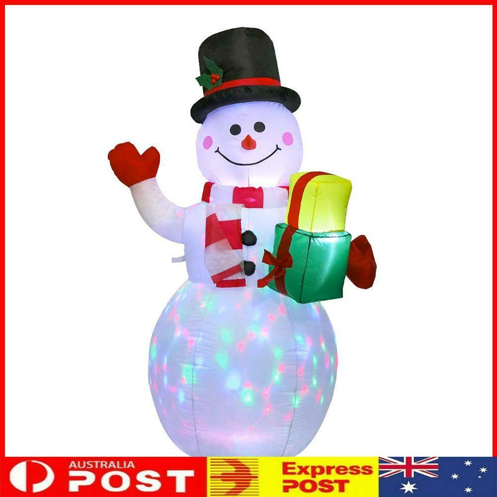 1.5M Christmas Inflatable LED Light Up Snowman Decoration