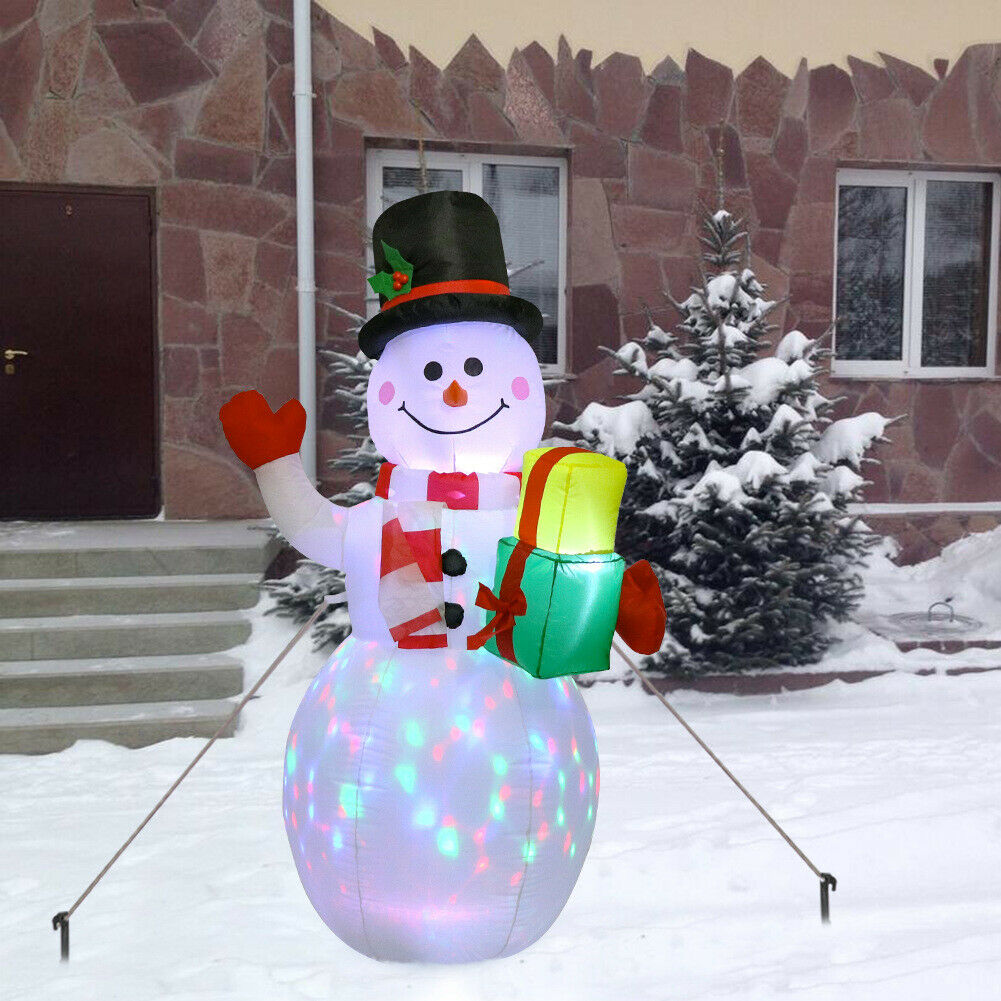 1.5M Christmas Inflatable LED Light Up Snowman Decoration