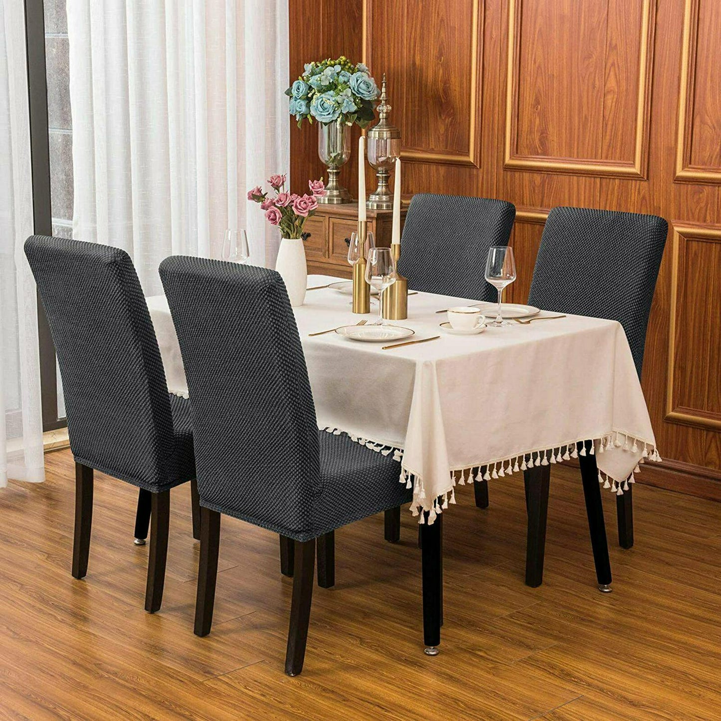 1-8PCS Stretch Chair Cover Washable Removable Slipcover Banquet Furniture Covers