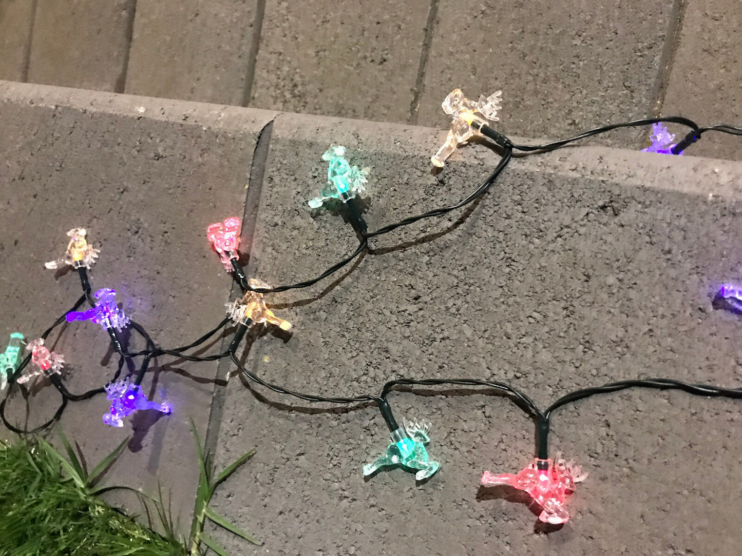 100LED 10M Mini Reindeer Multi-Coloured Solar Christmas Lights